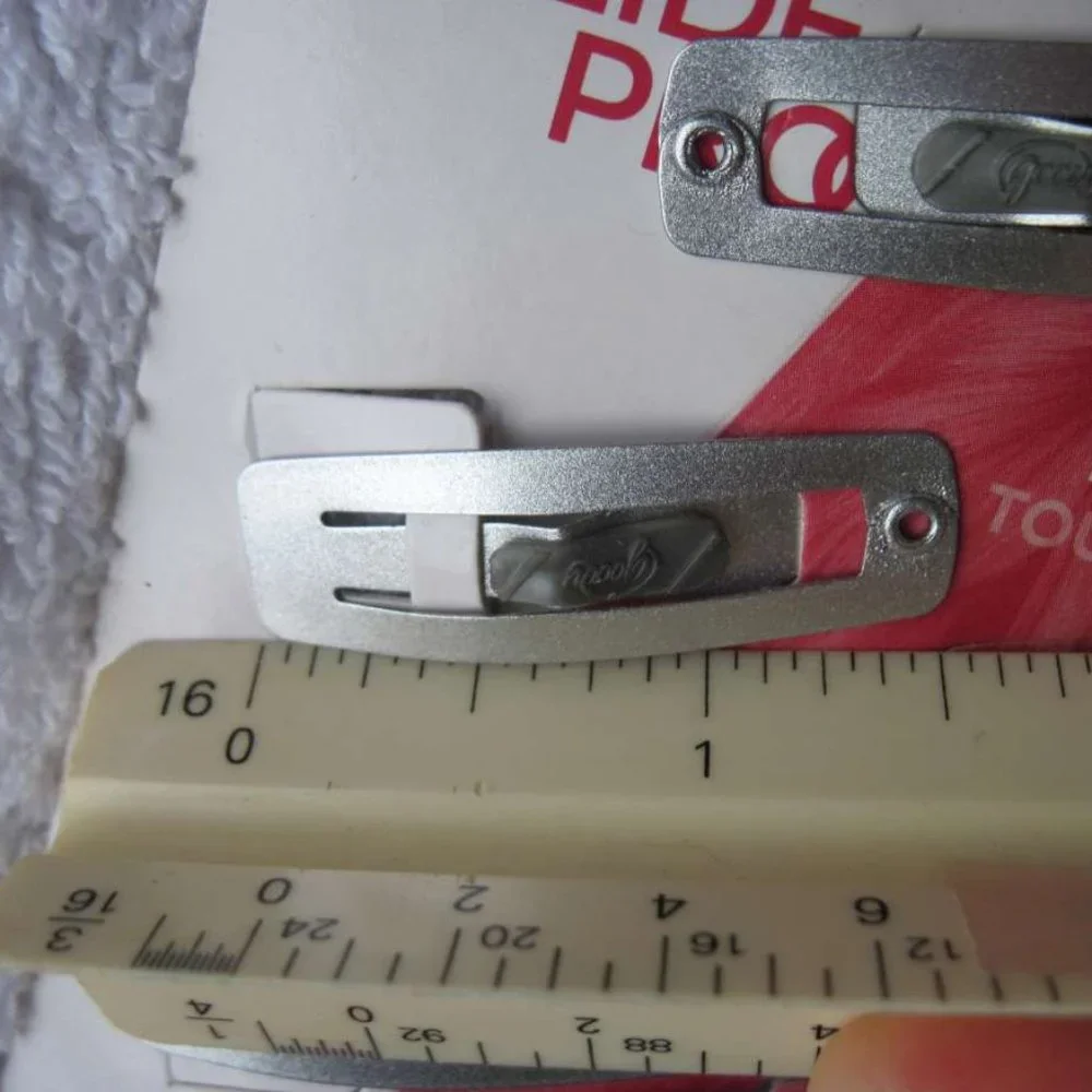 8 Goody Stay Put Slide Proof Hair Snap Clips Secure Hold Fit Black Blonde Silver
